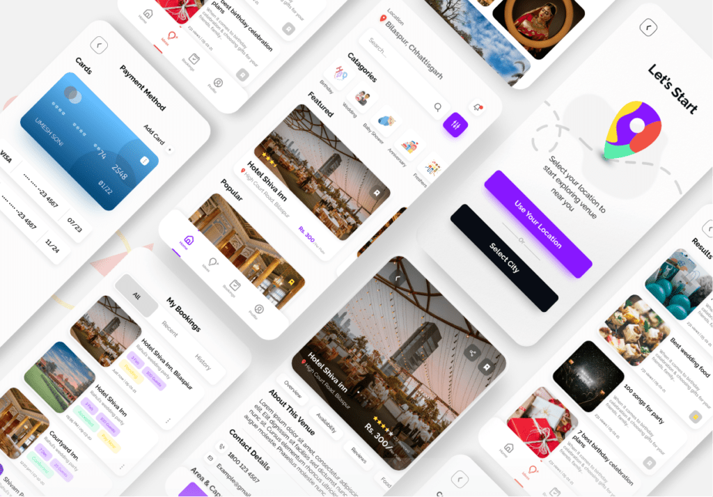 Shril app screens